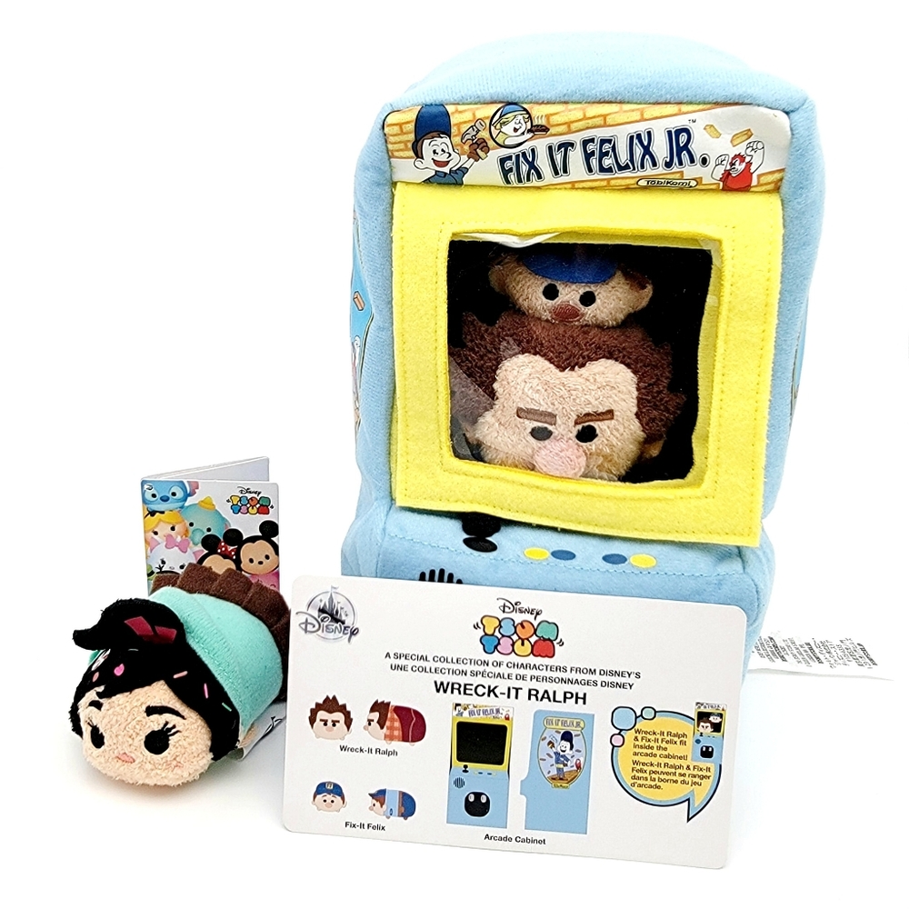 Disney Tsum Tsum Wreck It Ralph Fix It Felix Arcade Cabinet Vanellope Set